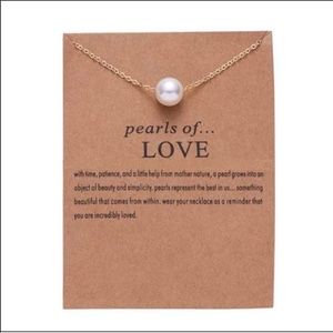 ❣❣ Pearl's of love sentiment necklace